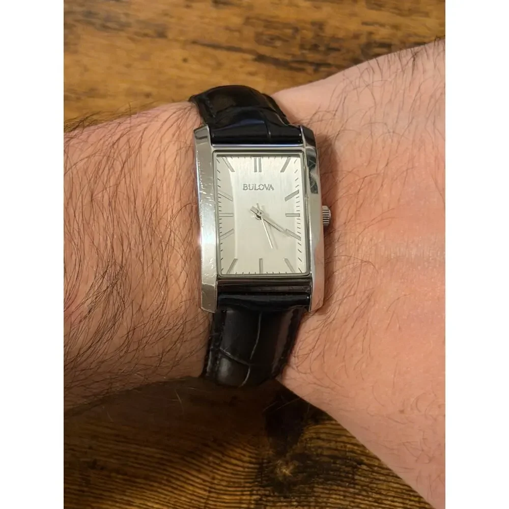 Bulova mens tank watch